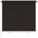 Utendørs rullegardin 160x140 cm brun HDPE