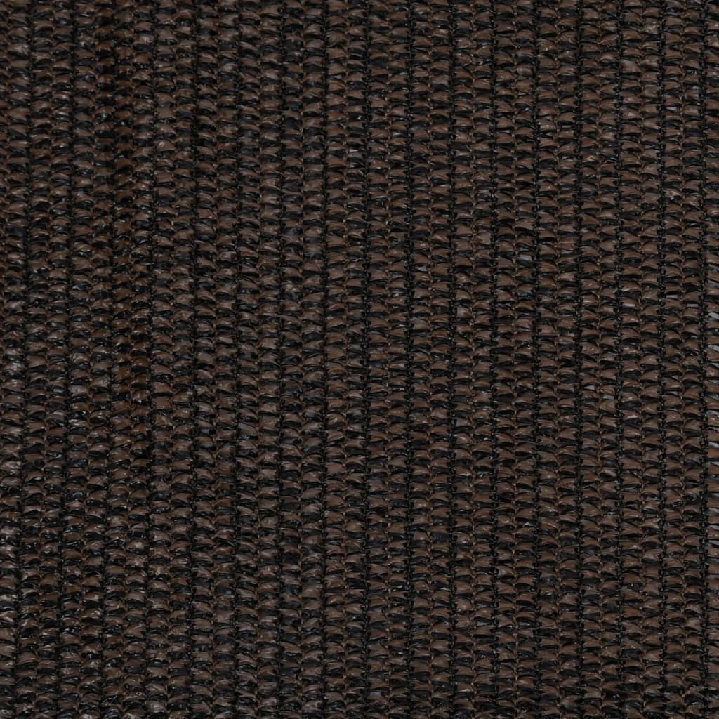 Utendørs rullegardin 160x140 cm brun HDPE