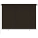 Utendørs rullegardin 200x140 cm brun HDPE
