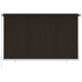 Utendørs rullegardin 240x140 cm brun HDPE