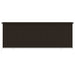 Utendørs rullegardin 400x140 cm brun HDPE