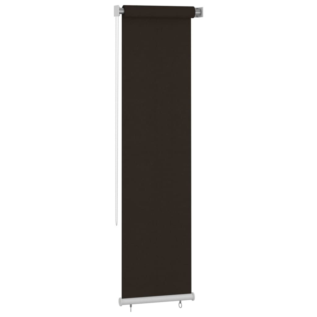 Utendørs rullegardin 60x230 cm brun HDPE