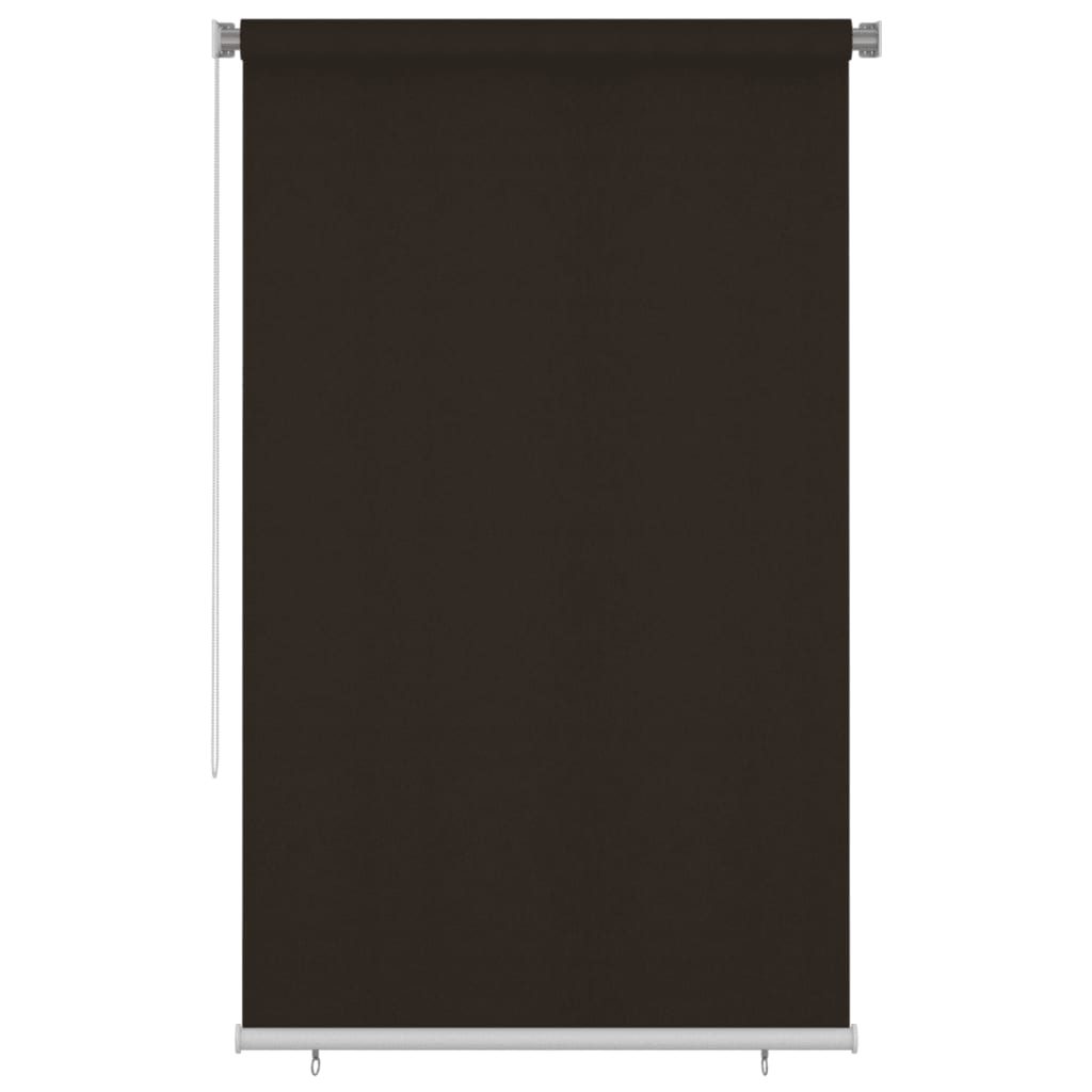 Utendørs rullegardin 140x230 cm brun HDPE