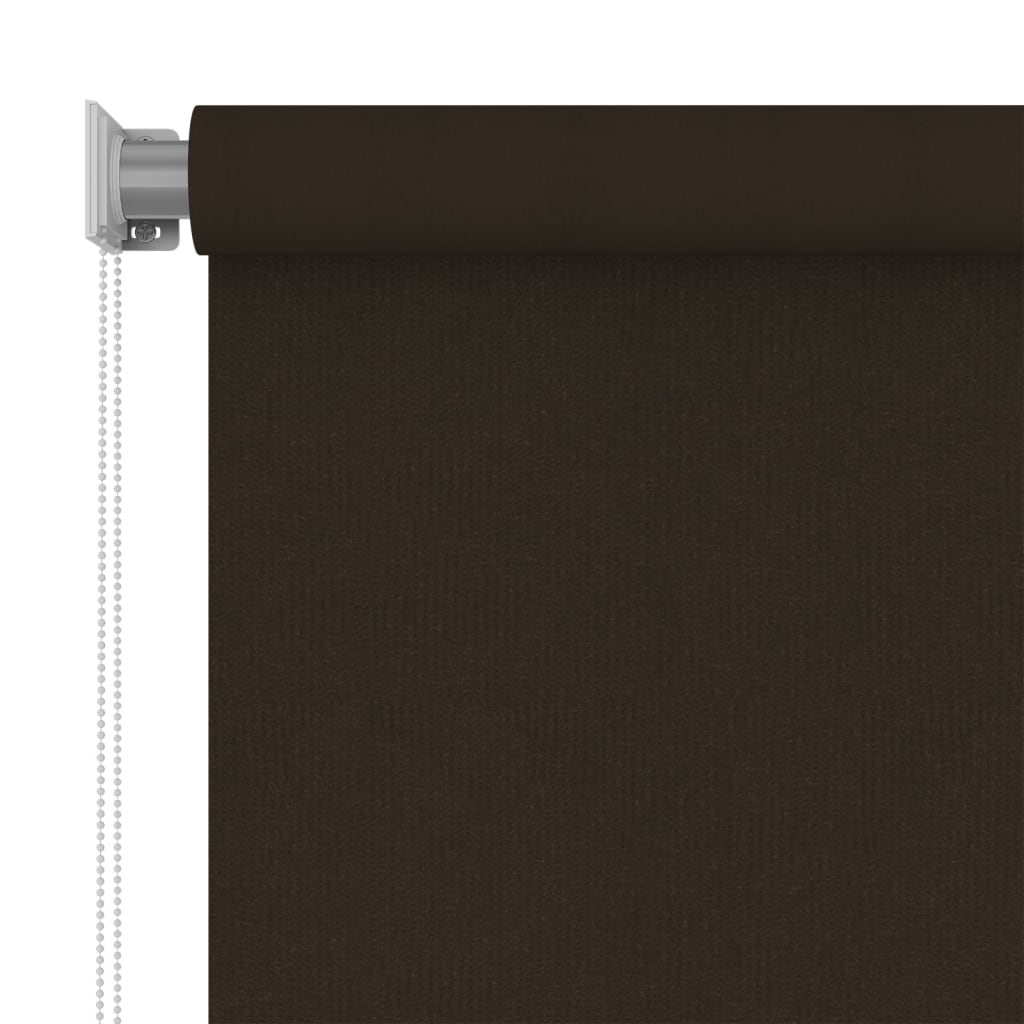 Utendørs rullegardin 140x230 cm brun HDPE