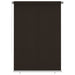 Utendørs rullegardin 160x230 cm brun HDPE