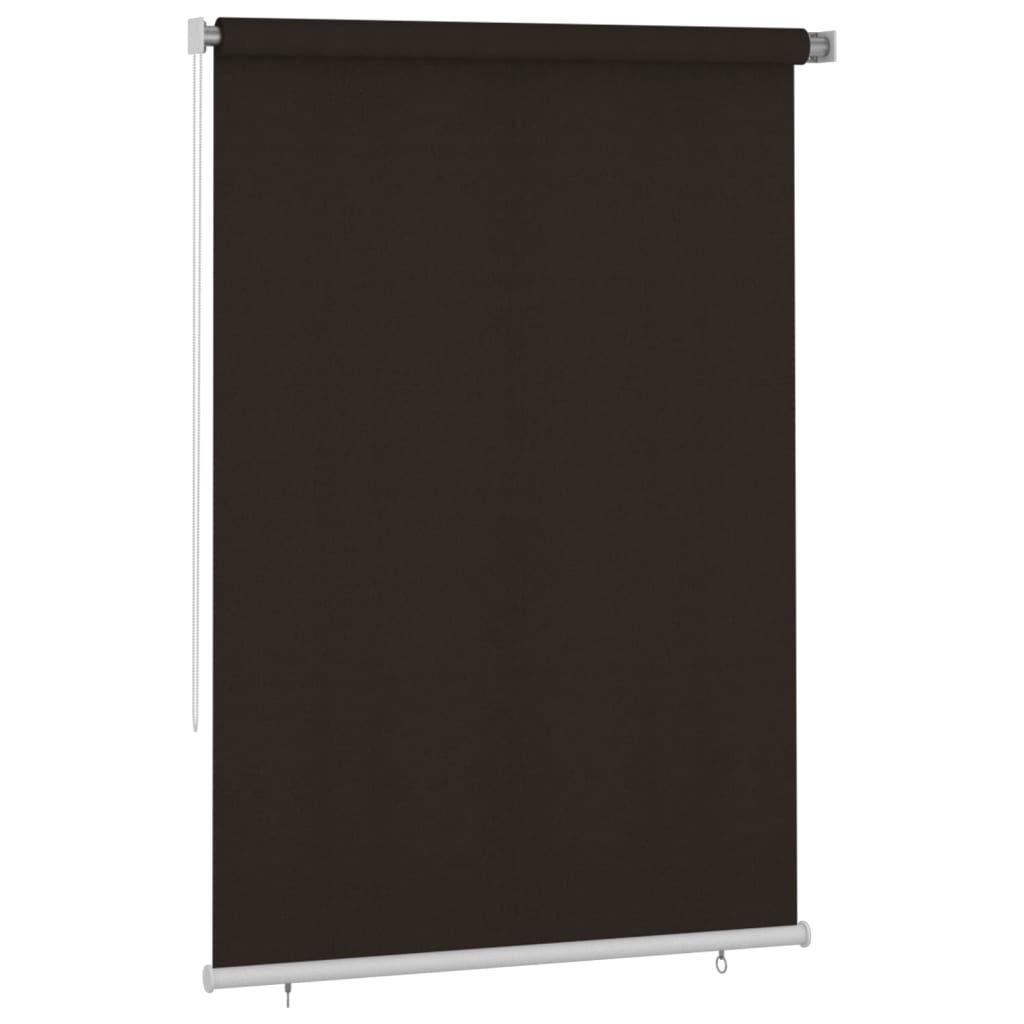 Utendørs rullegardin 160x230 cm brun HDPE