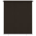 Utendørs rullegardin 200x230 cm brun HDPE