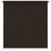 Utendørs rullegardin 220x230 cm brun HDPE