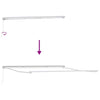 Markise Hvit 4 × 3,5 m Metall