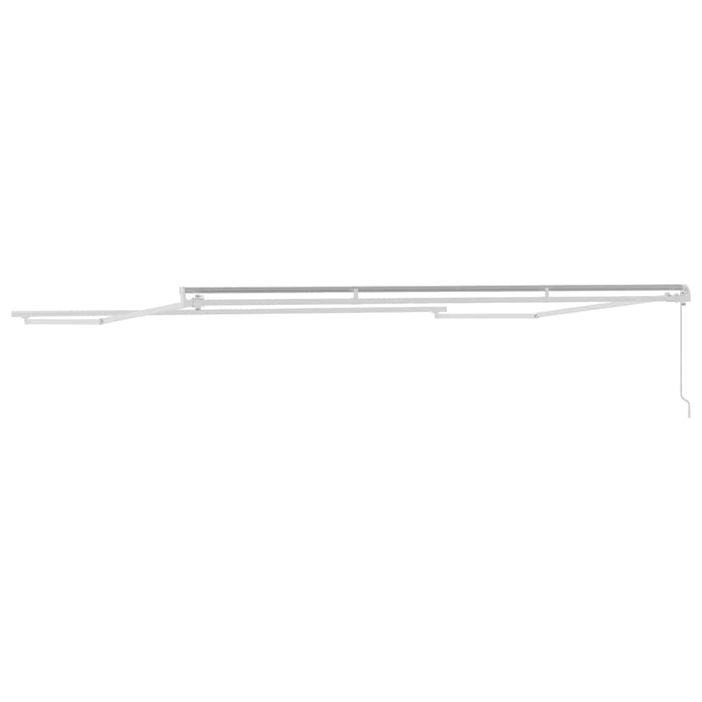 Markise Hvit 4,5 × 3,5 m Metall