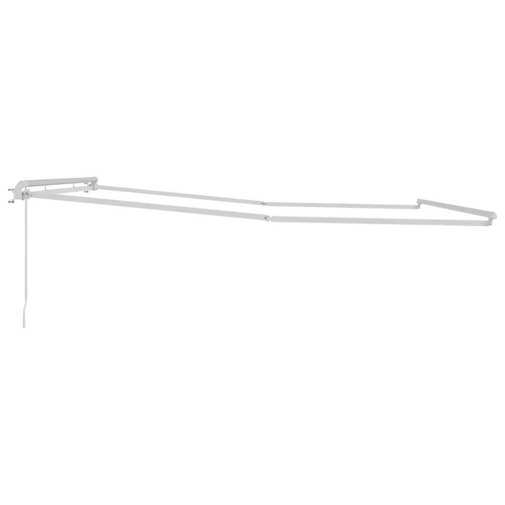 Markiseramme Hvit 500 × 350 cm Aluminium