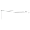 Markise Hvit 6 × 3,5 m Metall