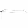 Markise med Hvit 4 × 3,5 m Metall