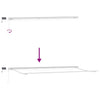 Markise med Hvit 6 × 3,5 m Metall