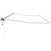 Markise med Hvit 6 × 3,5 m Metall