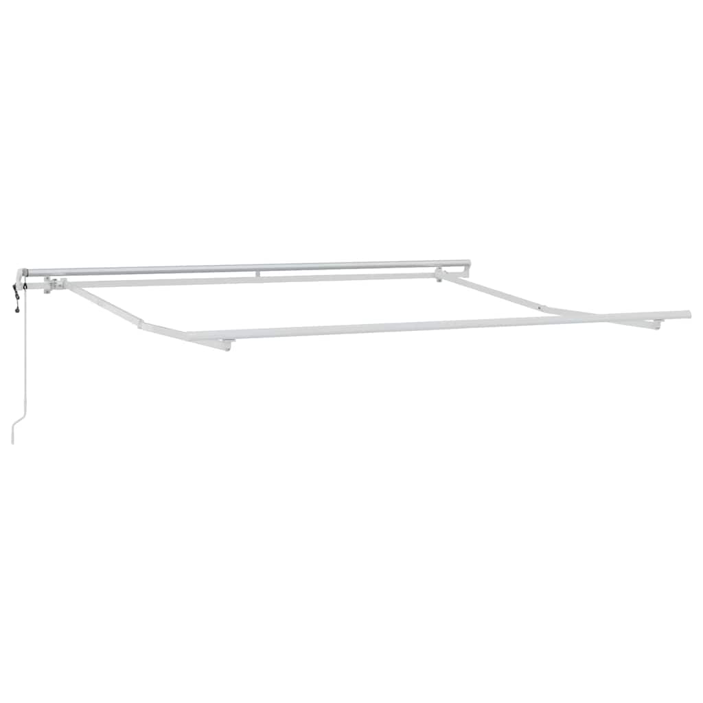 Markise Hvit 3 x 2,5 m Metall