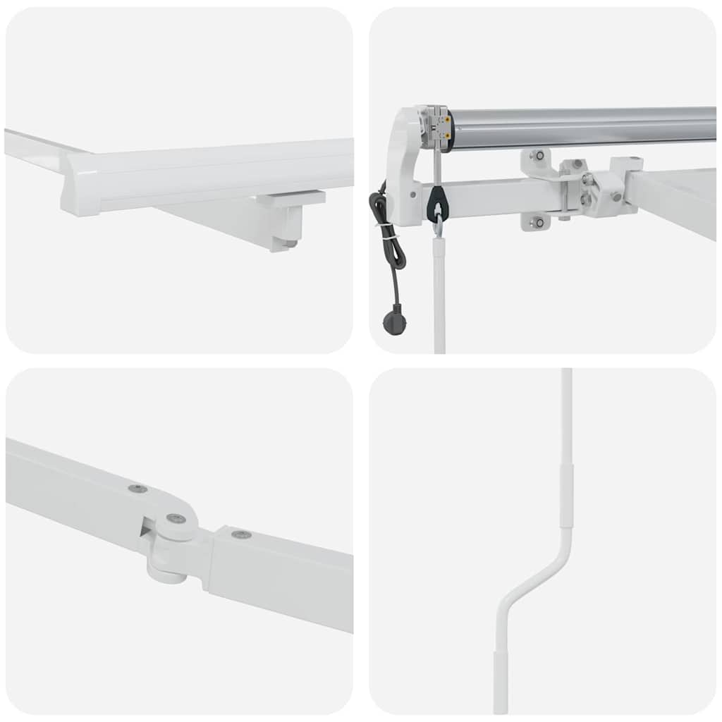 Markise Manual Hvit 3,5 x 2,5 m Metall