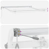 Markise Manual Hvit 3,5 x 2,5 m Metall