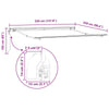 Markise Manual Hvit 3,5 x 2,5 m Metall