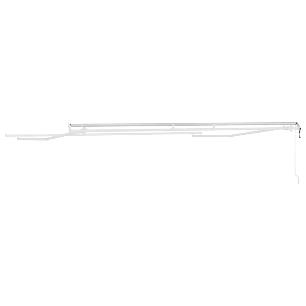 Markiseramme Hvit 500 × 300 cm Aluminium vidaXL