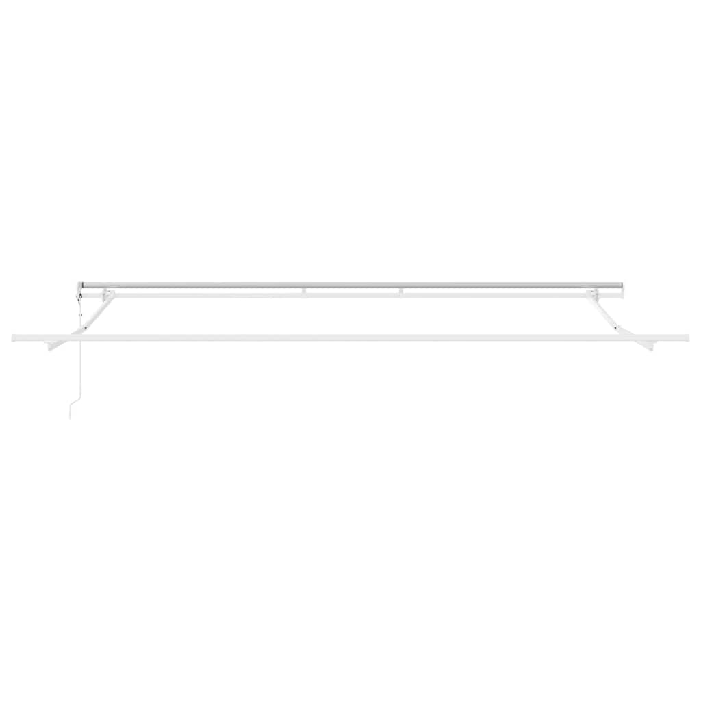 Markise Hvit 5 x 3 m Metall