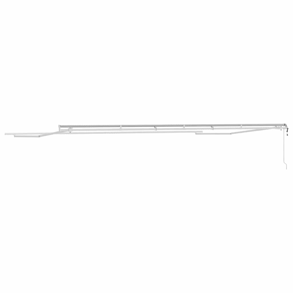Markise Hvit 6 x 3 m Metall