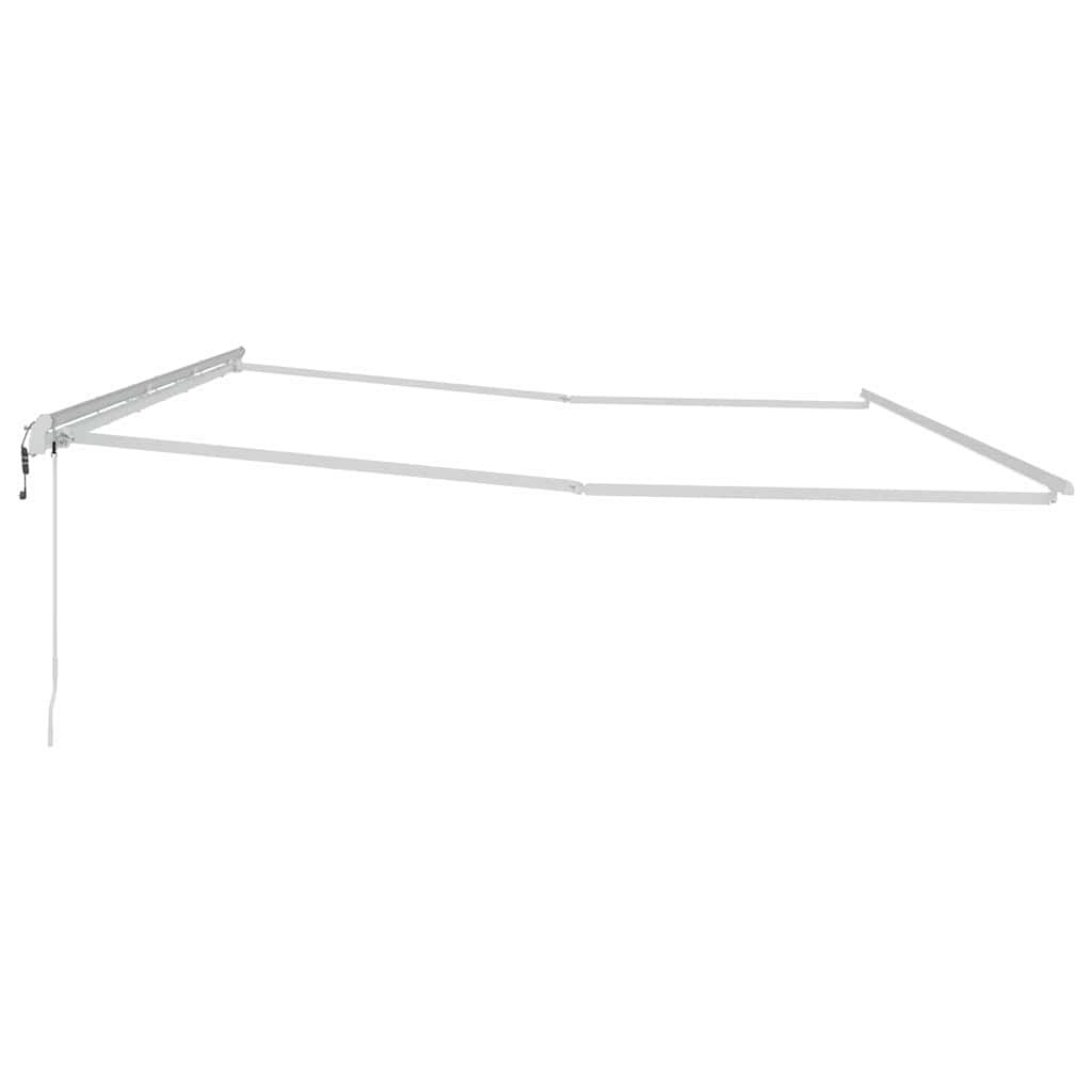 Markise Hvit 6 x 3 m Metall