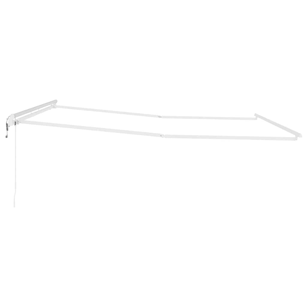 Markiseramme Hvit 500 × 350 cm Aluminium