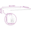 Markise Hvit 5 × 3,5 m Metall