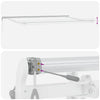 Markise Hvit 6 × 3,5 m Metall