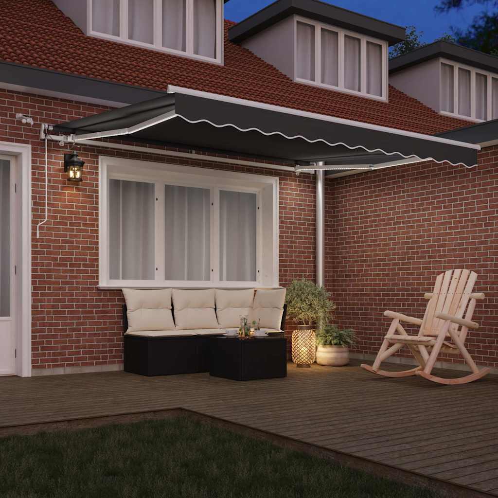 Markiseramme Hvit 3 x 2,5 m Aluminium