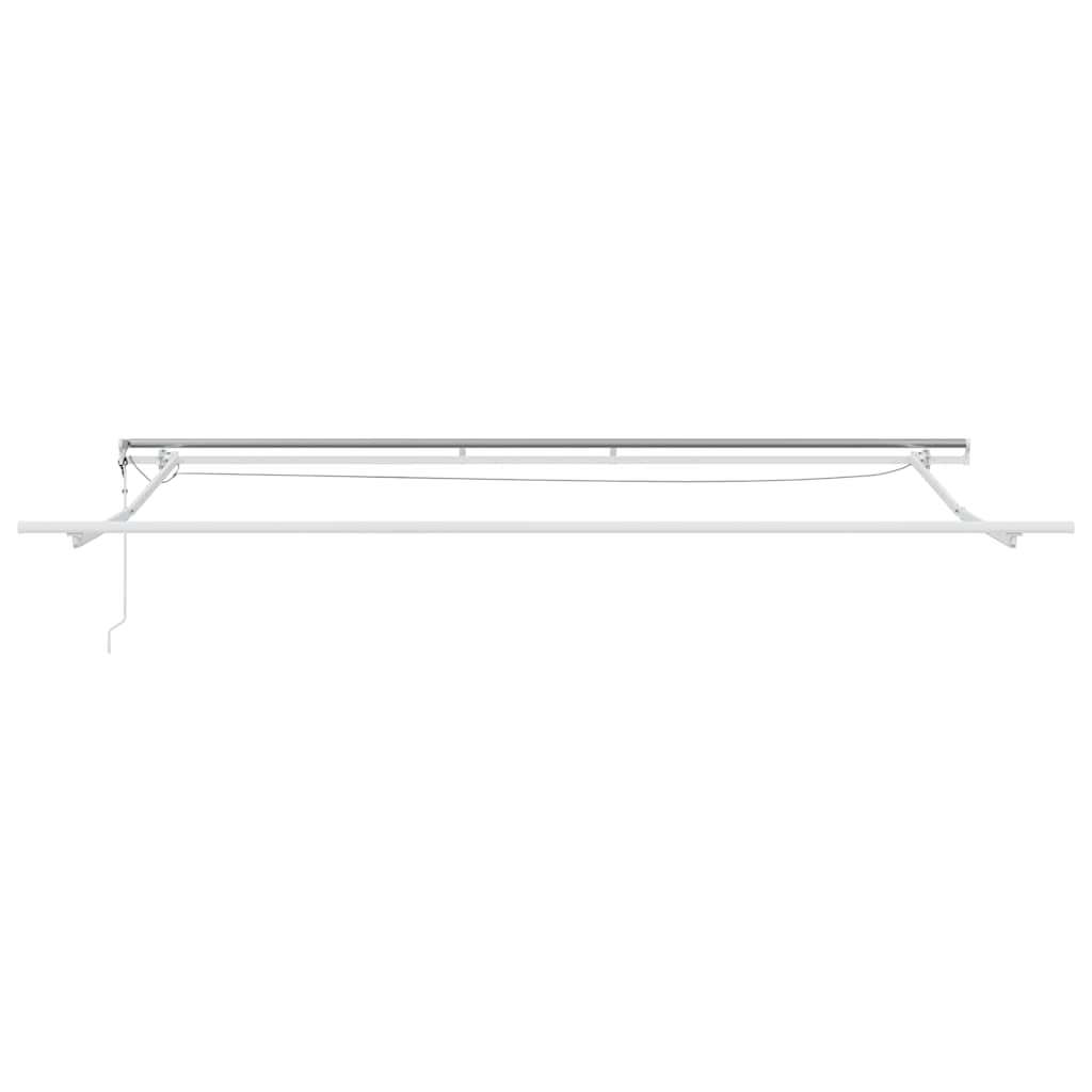 Markise Hvit 5 x 3 m Metall