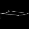 Markise Hvit 5 × 3,5 m Metall