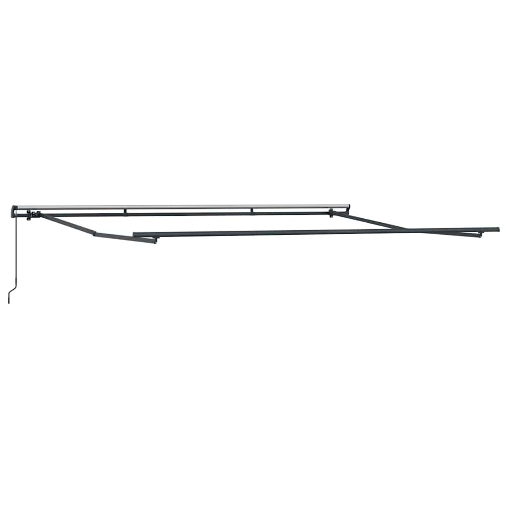 Markise Antrasitt 4 × 3 m Metall