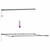 Markise Antrasitt 6 x 3 m Metall