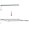 Markise Antrasitt 4 × 3,5 m Metall