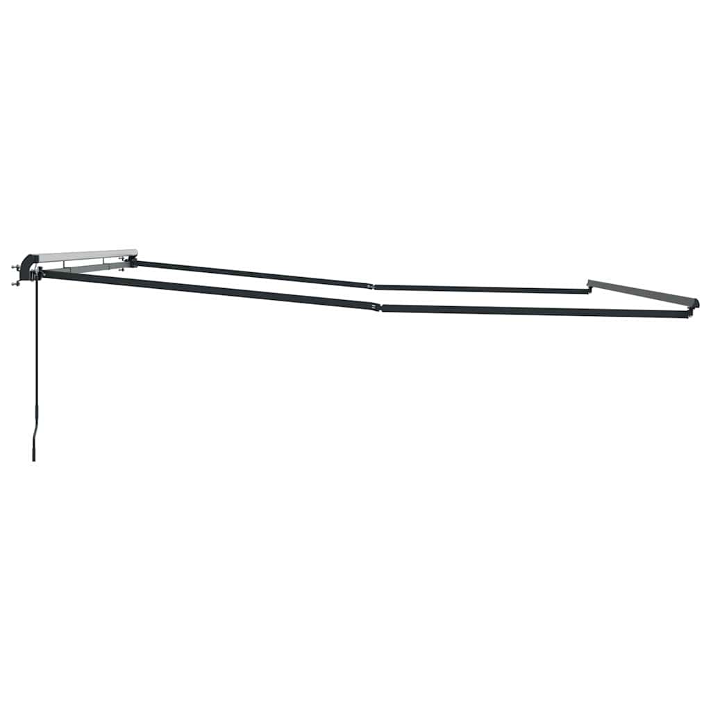 Markise Antrasitt 4 × 3,5 m Metall
