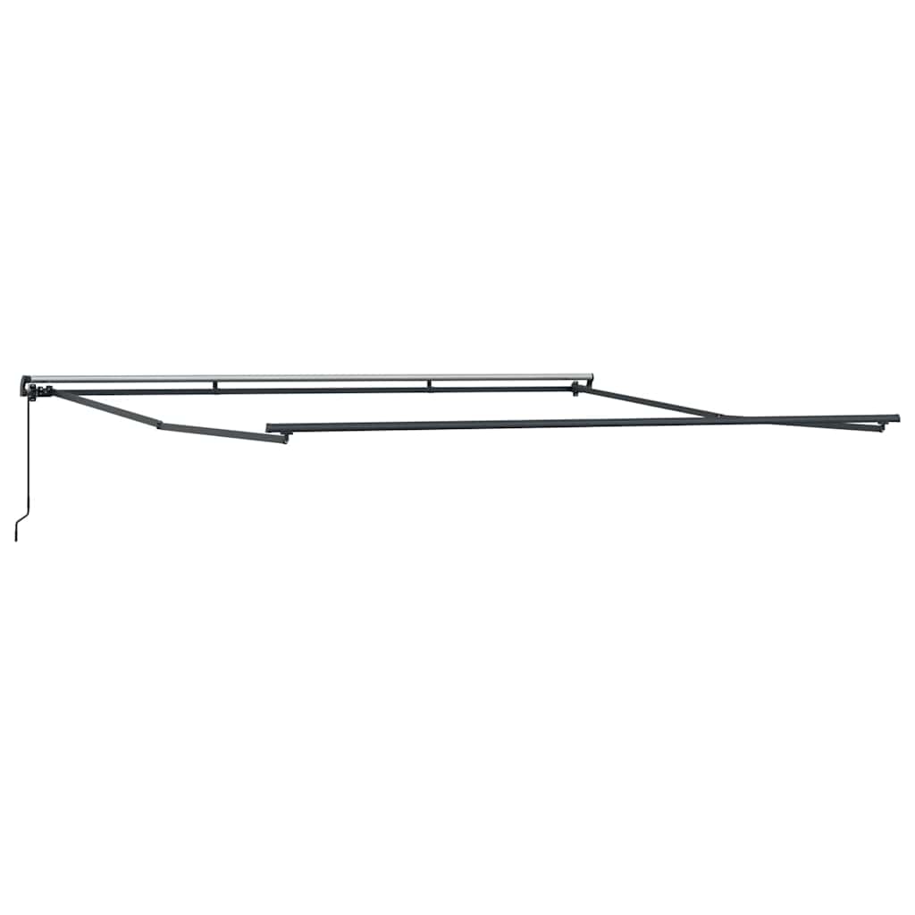 Markise Antrasitt 4,5 × 3,5 m Metall