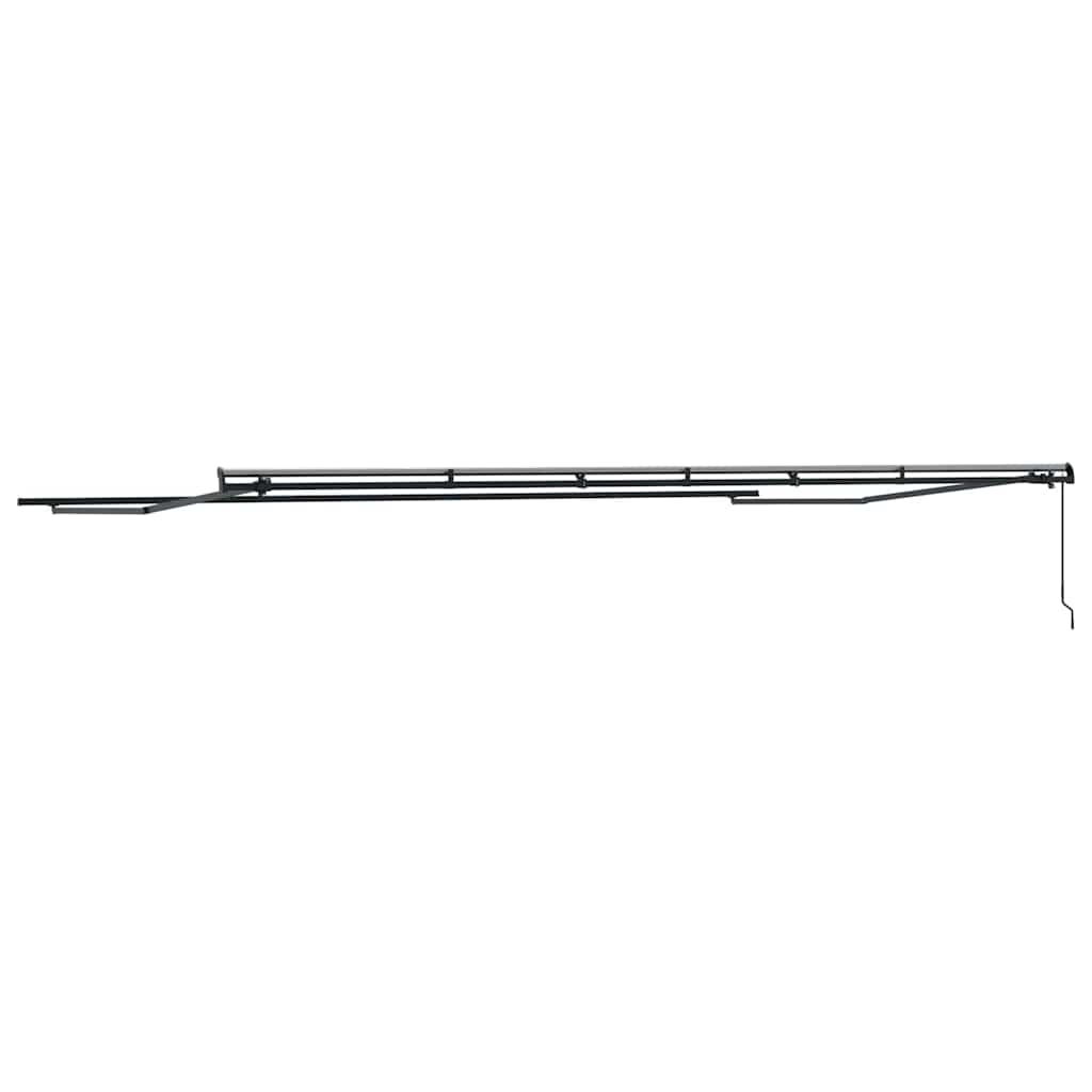 Markise Antrasitt 6 × 3,5 m Metall