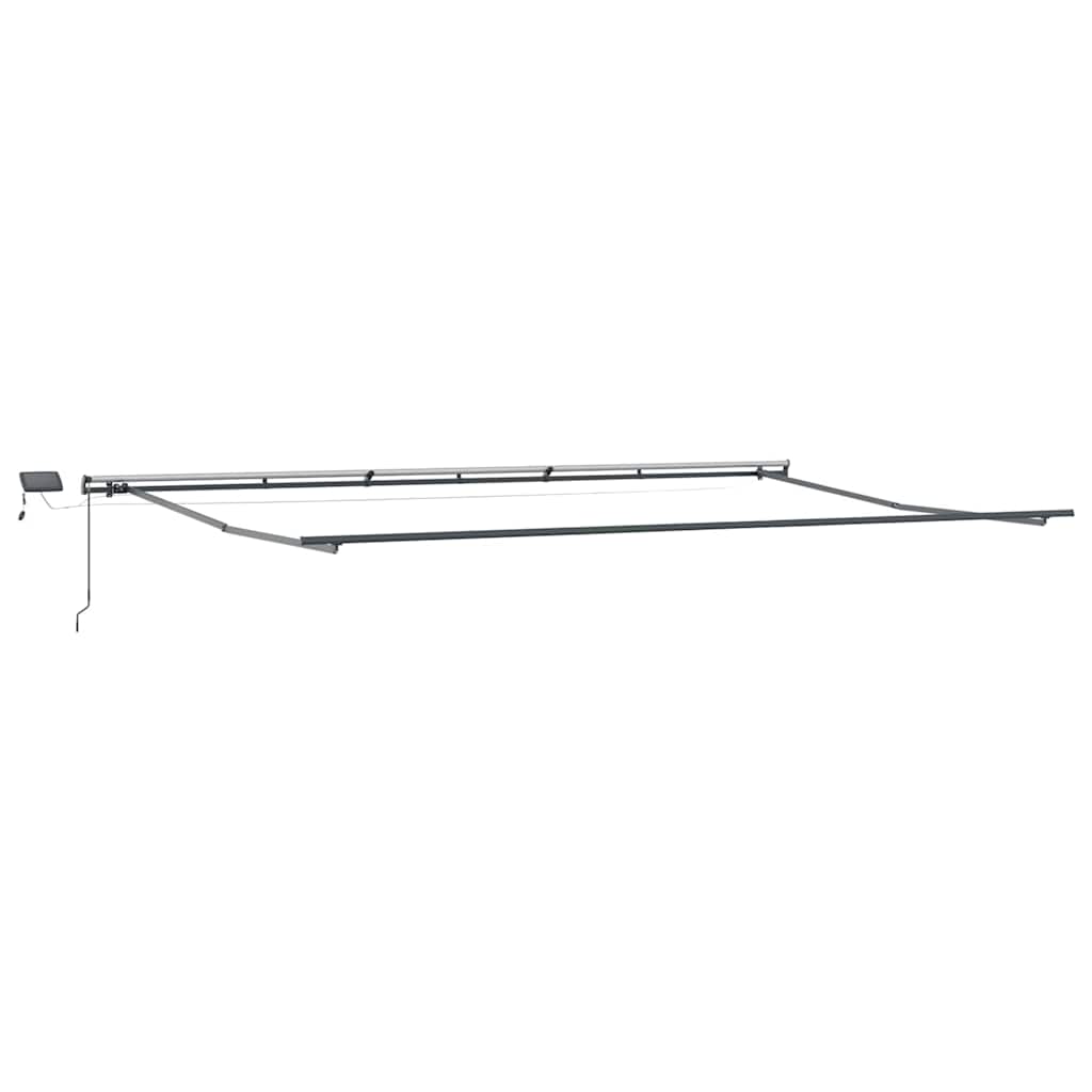 Markise med Antrasitt 6 x 3 m Metall