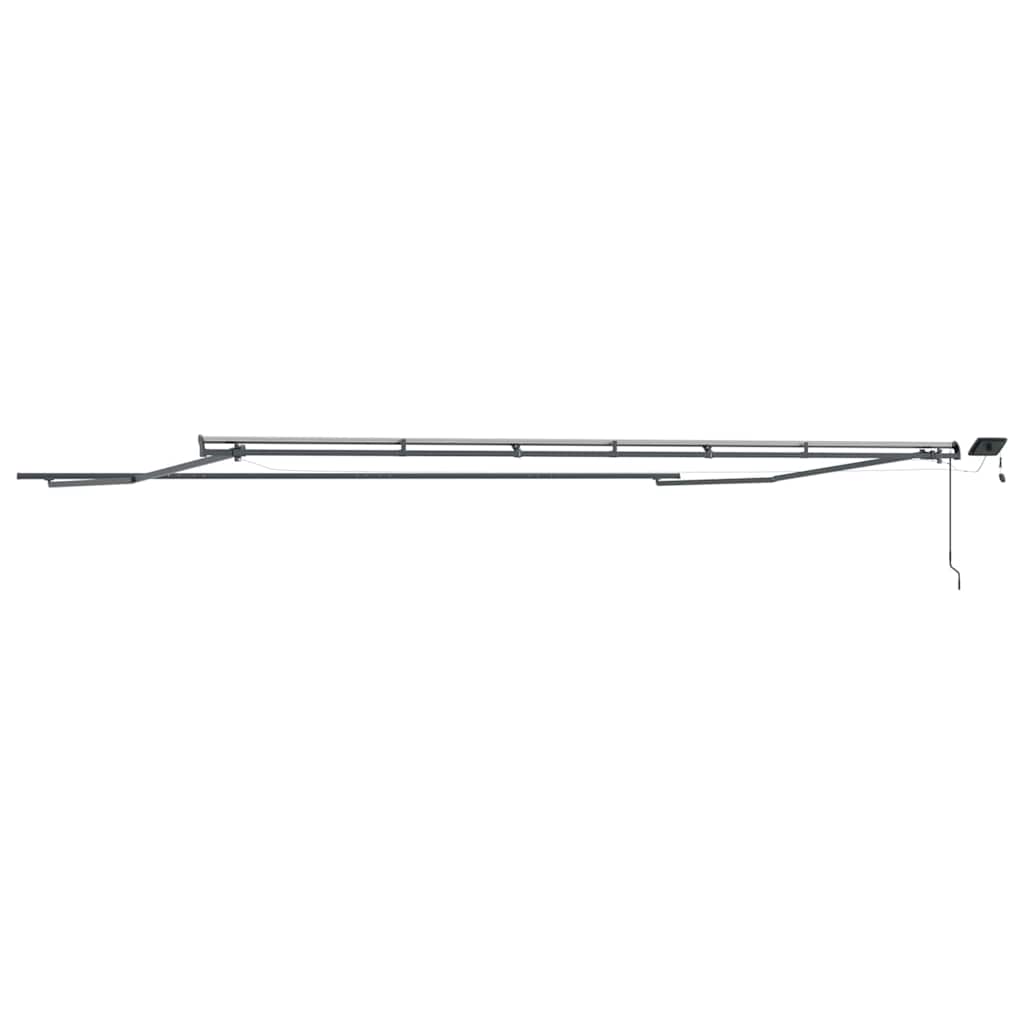 Markise med Antrasitt 6 x 3 m Metall