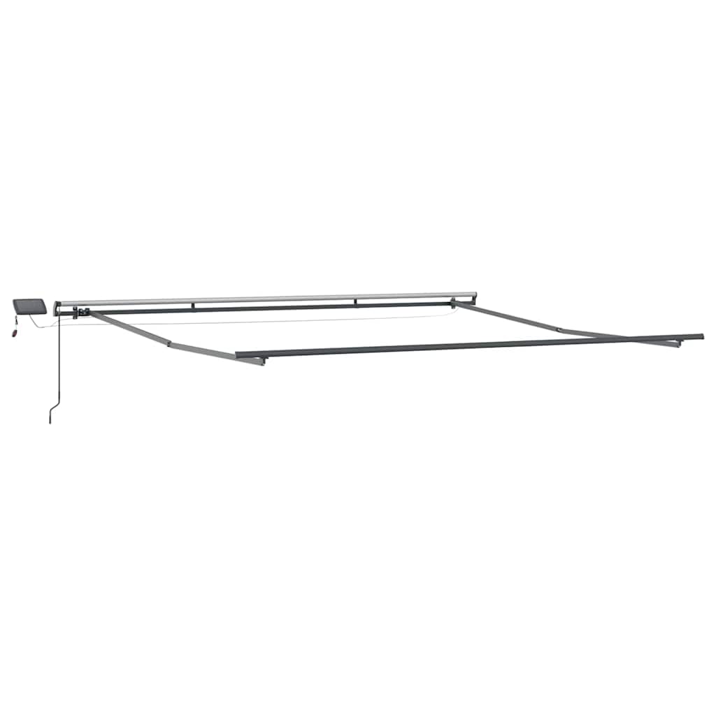 Markise med Antrasitt 4,5 × 3,5 m Metall