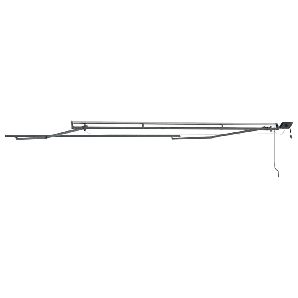 Markise med Antrasitt 4,5 × 3,5 m Metall