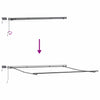 Markise med Antrasitt 4,5 × 3,5 m Metall