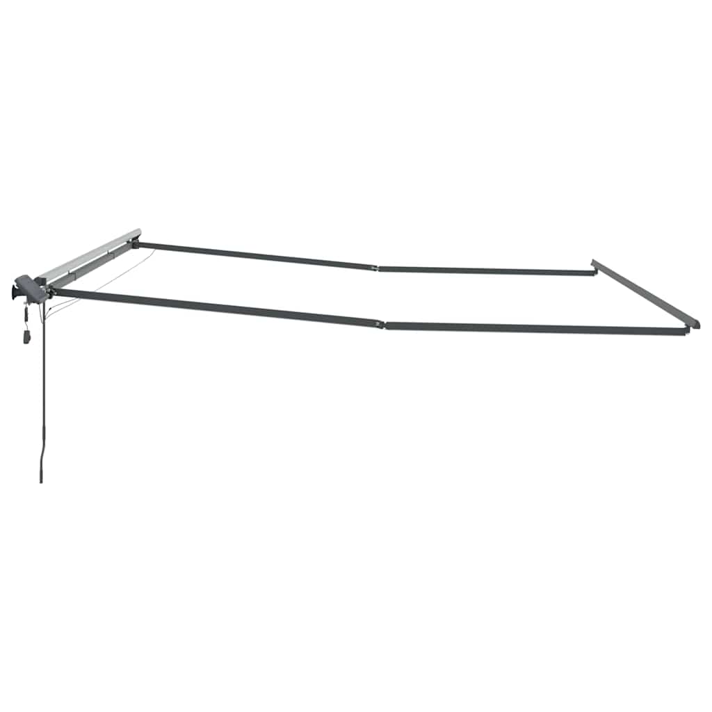 Markise med Antrasitt 4,5 × 3,5 m Metall