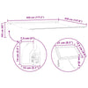 Markise med Antrasitt 4,5 × 3,5 m Metall
