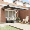 Markise Antrasitt 3 x 2,5 m Metall