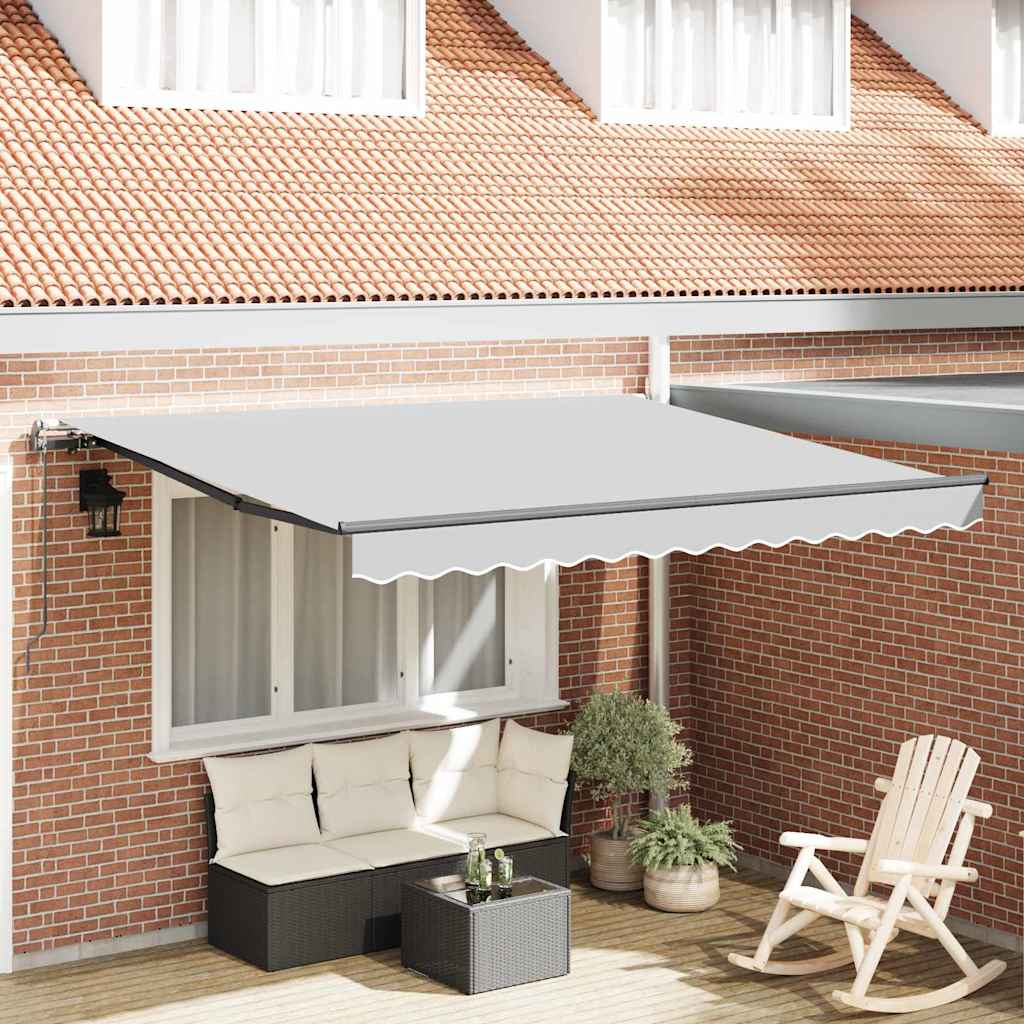 Markise Antrasitt 3,5 x 2,5 m Metall