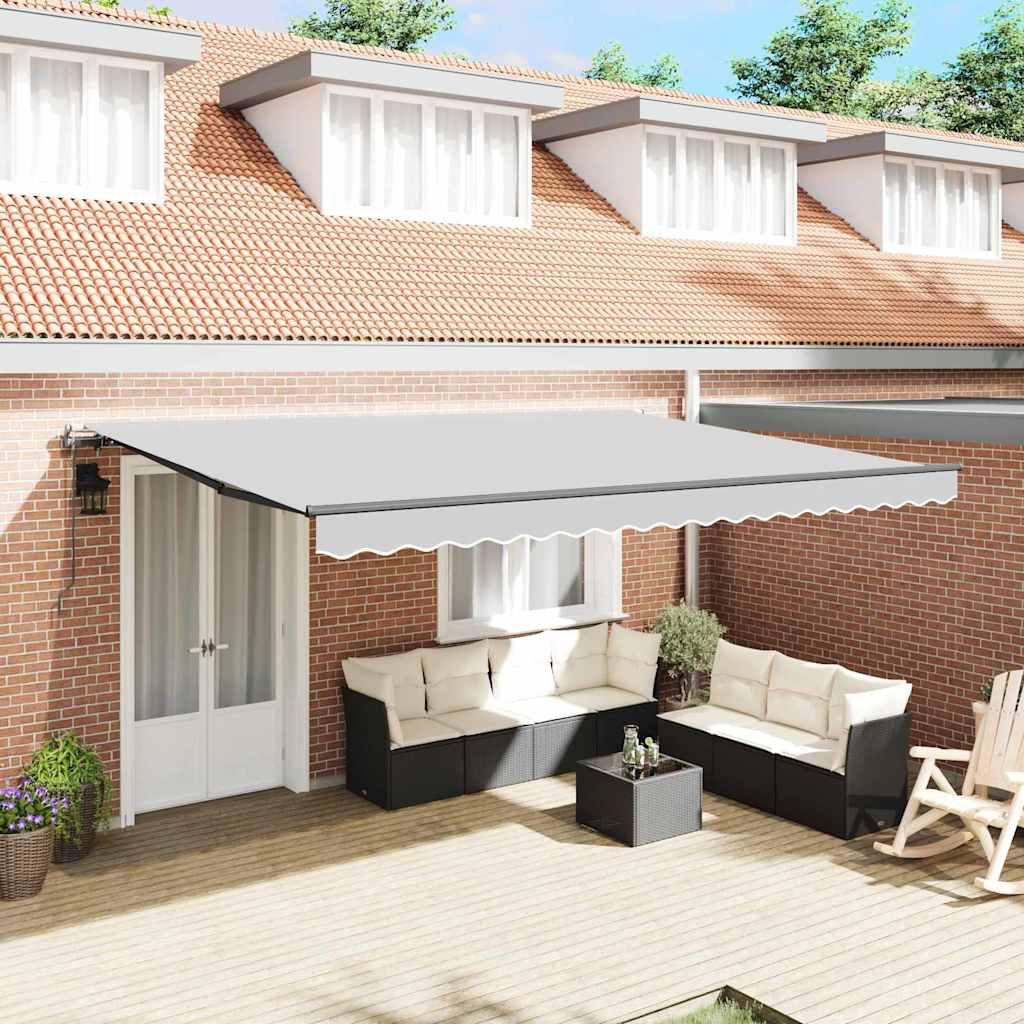 Markise Antrasitt 5 x 3 m Metall