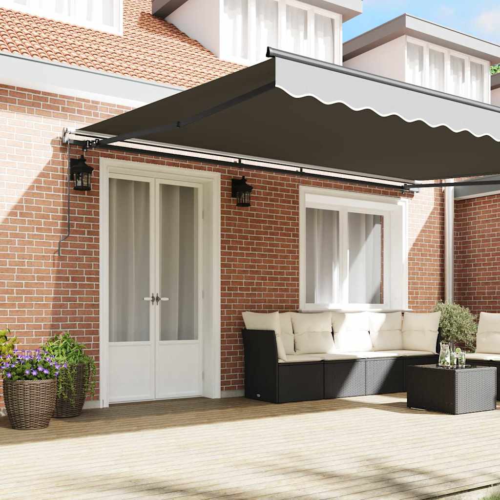 Markise Antrasitt 5 x 3 m Metall